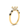 Load image into Gallery viewer, semi-mount-prong-studded-black-diamond-accented-solitaire-engagement-ring-in-FD10955SMRGBLACKANGLE3-NL-YG