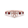 Load image into Gallery viewer, semi-mount-prong-studded-ruby-accented-solitaire-engagement-ring-in-FD10955SMRGRUDRANGLE3-NL-RG