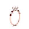Load image into Gallery viewer, semi-mount-prong-studded-ruby-accented-solitaire-engagement-ring-in-FD10955SMRGRUDRANGLE3-NL-RG