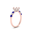 Load image into Gallery viewer, semi-mount-prong-studded-sapphire-accented-solitaire-engagement-ring-in-FD10955SMRGSABLANGLE3-NL-RG