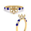 Load image into Gallery viewer, semi-mount-prong-studded-sapphire-accented-solitaire-engagement-ring-in-FD10955SMRGSABLANGLE3-NL-YG