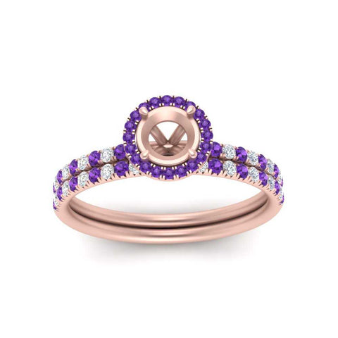 semi-mount-purple-topaz-halo-wedding-ring-set-in-rose-gold-FD8523SMGVITO-NL-RG