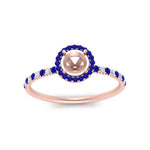 Load image into Gallery viewer, semi-mount-sapphire-halo-petite-engagement-ring-in-rose-gold-FD8523SMRGSABLANGLE3-NL-RG
