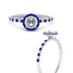 Load image into Gallery viewer, semi-mount-sapphire-halo-petite-engagement-ring-in-white-gold-FD8523SMRGSABLANGLE3-NL-WG
