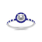 Load image into Gallery viewer, semi-mount-sapphire-halo-petite-engagement-ring-in-white-gold-FD8523SMRGSABLANGLE3-NL-WG
