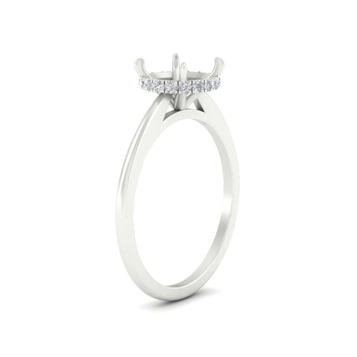 Secret Halo Semi Mount Engagement Ring
