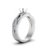 Load image into Gallery viewer, semi-mount-simple-diamond-twisted-vine-bridal-ring-sets-in-14K-white-gold-FD8233SM-NL-WG