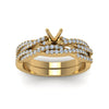 Load image into Gallery viewer, semi-mount-simple-diamond-twisted-vine-bridal-ring-sets-in-14K-yellow-gold-FD8233SM-NL-YG