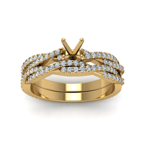 semi-mount-simple-diamond-twisted-vine-bridal-ring-sets-in-14K-yellow-gold-FD8233SM-NL-YG