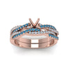 Load image into Gallery viewer, semi-mount-simple-diamond-twisted-vine-bridal-ring-sets-with-ice-blue-topaz-in-14K-rose-gold-FD8233SMGICBLTO-NL-RG