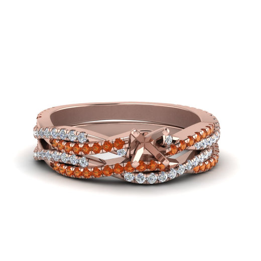 semi-mount-simple-diamond-twisted-vine-bridal-ring-sets-with-orange-sapphire-in-14K-rose-gold-FD8233SMGSAOR-NL-RG