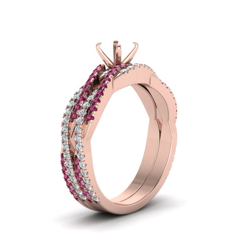 semi-mount-simple-diamond-twisted-vine-bridal-ring-sets-with-pink-sapphire-in-14K-rose-gold-FD8233SMGSADRPI-NL-RG