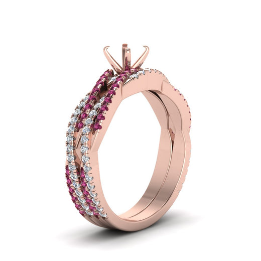 semi-mount-simple-diamond-twisted-vine-bridal-ring-sets-with-pink-sapphire-in-14K-rose-gold-FD8233SMGSADRPI-NL-RG