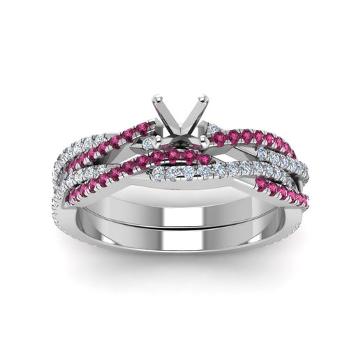 semi-mount-simple-diamond-twisted-vine-bridal-ring-sets-with-pink-sapphire-in-950-Platinum-FD8233SMGSADRPI-NL-WG
