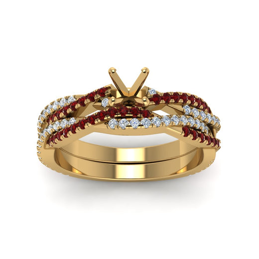 semi-mount-simple-diamond-twisted-vine-bridal-ring-sets-with-ruby-in-14K-yellow-gold-FD8233SMGRUDR-NL-YG