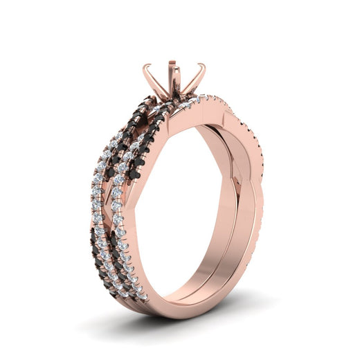 semi-mount-simple-twisted-vine-bridal-ring-sets-with-black-diamond-in-14K-rose-gold-FD8233SMGBLACK-NL-RG