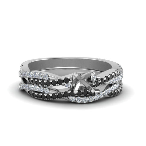 semi-mount-simple-twisted-vine-bridal-ring-sets-with-black-diamond-in-14K-white-gold-FD8233SMGBLACK-NL-WG