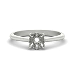 Load image into Gallery viewer, Semi Mount Cathedral Ring With Floral Head