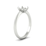 Load image into Gallery viewer, Semi Mount Cathedral Ring With Floral Head