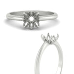 Load image into Gallery viewer, Semi Mount Cathedral Ring With Floral Head
