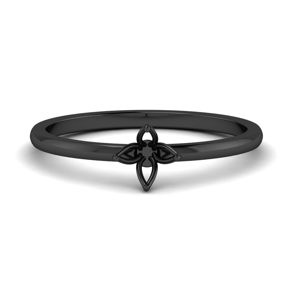 Semi Mount Tulip Engagement Ring