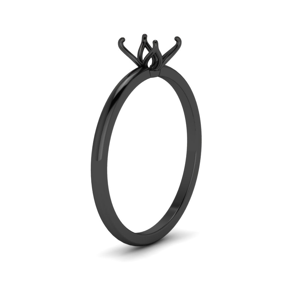 Semi Mount Tulip Engagement Ring