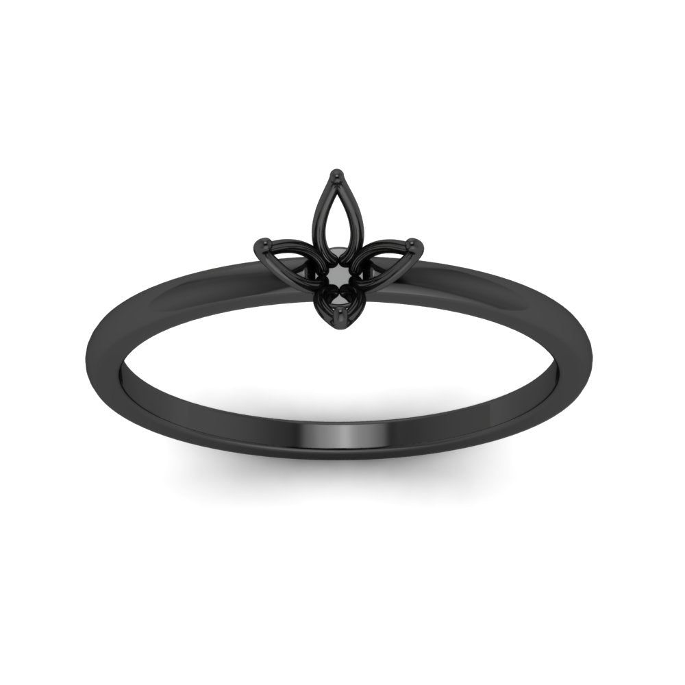 Semi Mount Tulip Engagement Ring