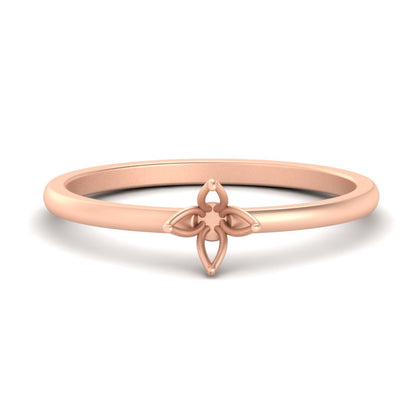 Semi Mount Tulip Engagement Ring