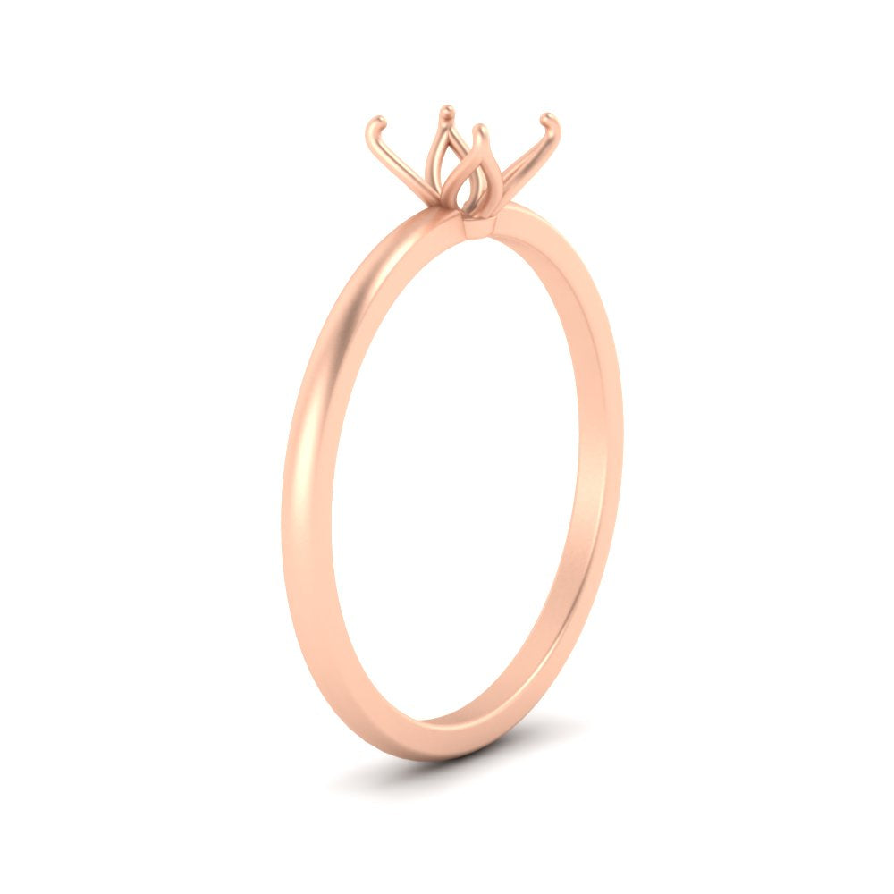 Semi Mount Tulip Engagement Ring