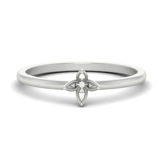 Semi Mount Tulip Engagement Ring