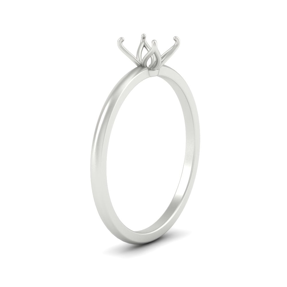 Semi Mount Tulip Engagement Ring