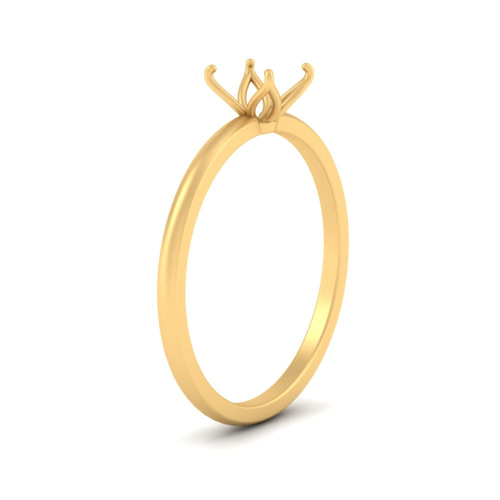 Semi Mount Tulip Engagement Ring