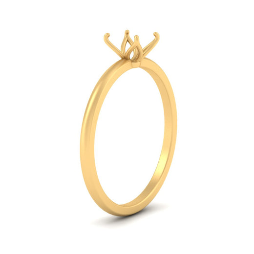 Semi Mount Tulip Engagement Ring