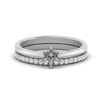 Load image into Gallery viewer, semi-mount-solitaire-engagement-ring-with-diamond-band-in-FD9334SMANGLE3-NL-WG-B1

