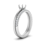 Load image into Gallery viewer, semi-mount-solitaire-engagement-ring-with-diamond-band-in-FD9334SMANGLE3-NL-WG-B1

