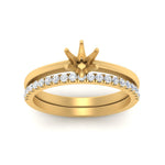 Load image into Gallery viewer, semi-mount-solitaire-engagement-ring-with-diamond-band-in-FD9334SMANGLE3-NL-YG-B1

