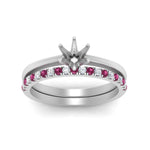 Load image into Gallery viewer, semi-mount-solitaire-engagement-ring-with-pink-sapphire-band-in-FD9334SMGSADRPIANGLE3-NL-WG-B1
