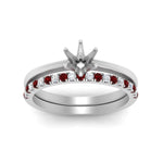 Load image into Gallery viewer, semi-mount-solitaire-engagement-ring-with-ruby-band-in-FD9334SMGRUDRANGLE3-NL-WG-B1
