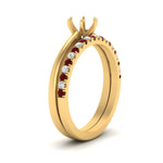 Load image into Gallery viewer, semi-mount-solitaire-engagement-ring-with-ruby-band-in-FD9334SMGRUDRANGLE3-NL-YG-B1
