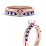 Load image into Gallery viewer, semi-mount-solitaire-engagement-ring-with-sapphire-band-in-FD9334SMGSABLANGLE3-NL-RG-B1
