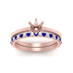 Load image into Gallery viewer, semi-mount-solitaire-engagement-ring-with-sapphire-band-in-FD9334SMGSABLANGLE3-NL-RG-B1
