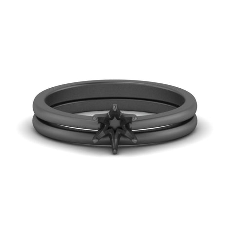 semi-mount-solitaire-plain-gold-wedding-set-in-black-gold-FD9334SMANGLE3-NL-BG-B2