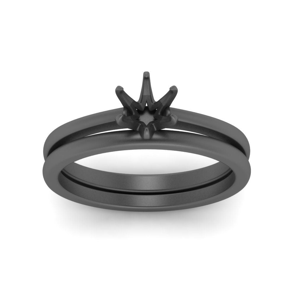 semi-mount-solitaire-plain-gold-wedding-set-in-black-gold-FD9334SMANGLE3-NL-BG-B2