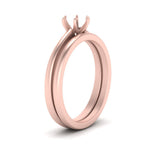 Load image into Gallery viewer, semi-mount-solitaire-plain-gold-wedding-set-in-FD9334SMANGLE3-NL-RG-B2
