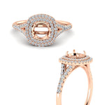 Load image into Gallery viewer, semi-mount-spalit-band-double-halo-engagement-ring-in-FD11142SMRANGLE3-NL-RG
