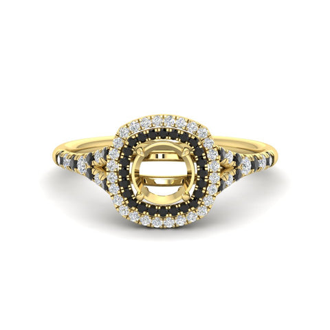 semi-mount-spalit-band-double-halo-engagement-ring-with-black-diamond-in-FD11142SMRGBLACKANGLE3-NL-YG