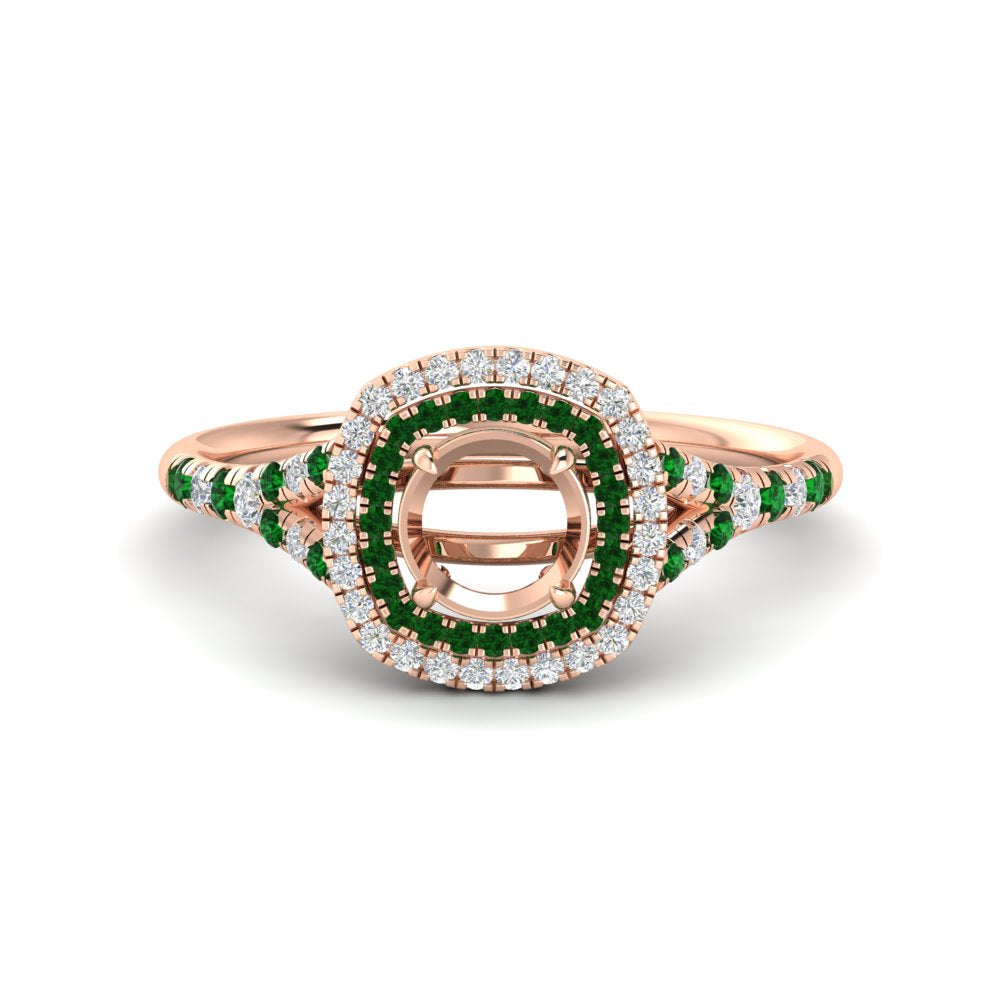 semi-mount-spalit-band-double-halo-engagement-ring-with-emerald-in-FD11142SMRGEMGRANGLE3-NL-RG