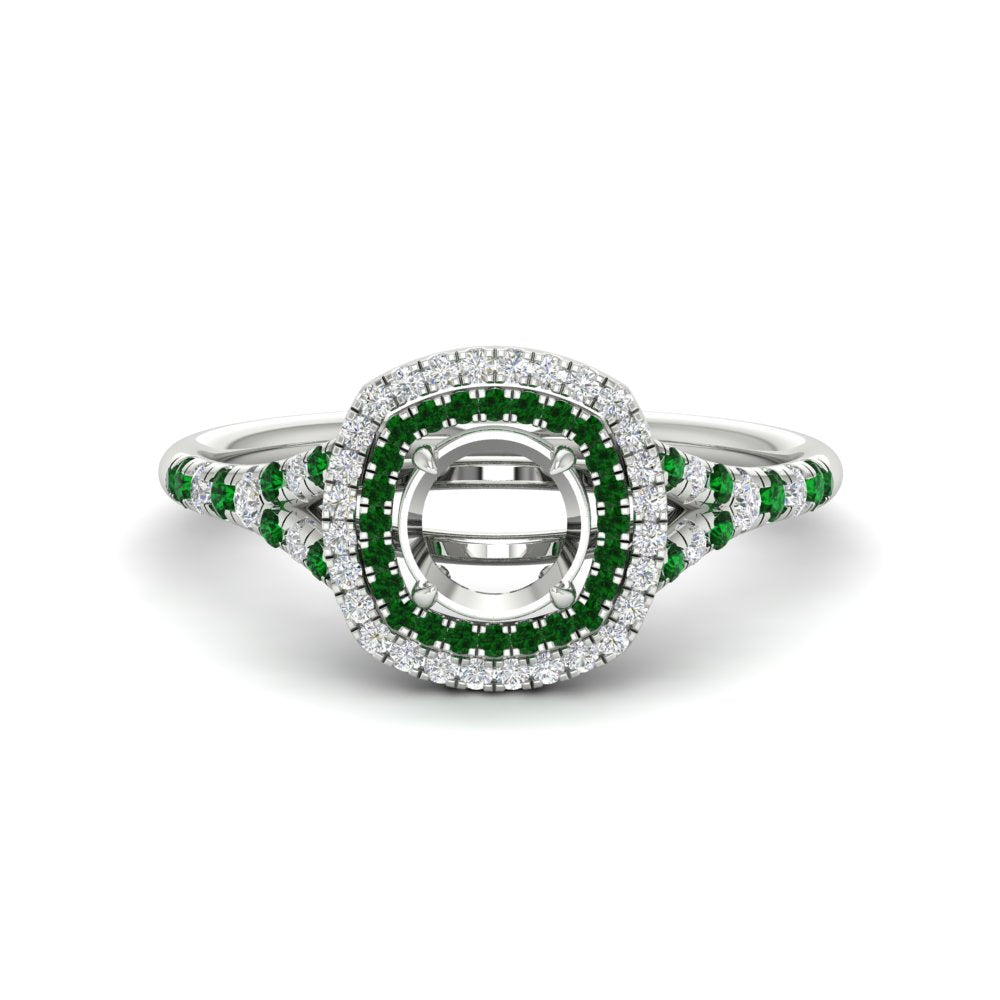 semi-mount-spalit-band-double-halo-engagement-ring-with-emerald-in-FD11142SMRGEMGRANGLE3-NL-WG