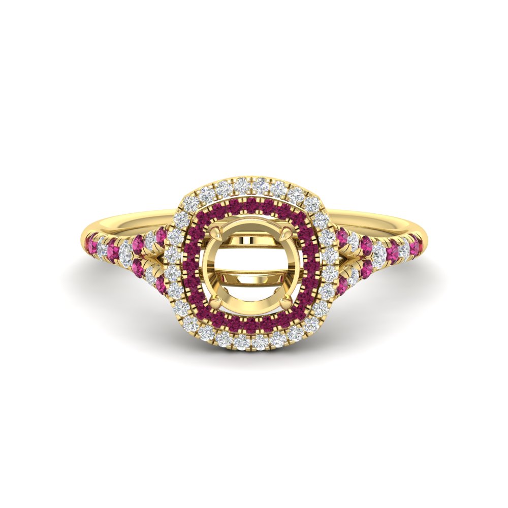 semi-mount-spalit-band-double-halo-engagement-ring-with-pink-sapphire-in-FD11142SMRGSADRPIANGLE3-NL-YG