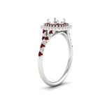 Load image into Gallery viewer, semi-mount-spalit-band-double-halo-engagement-ring-with-ruby-in-FD11142SMRGRUDRANGLE3-NL-WG
